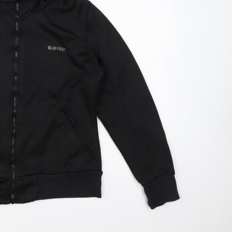 Hi-Tec Unisex Adults Black M Full Zip Hooded Softshell Hoodie