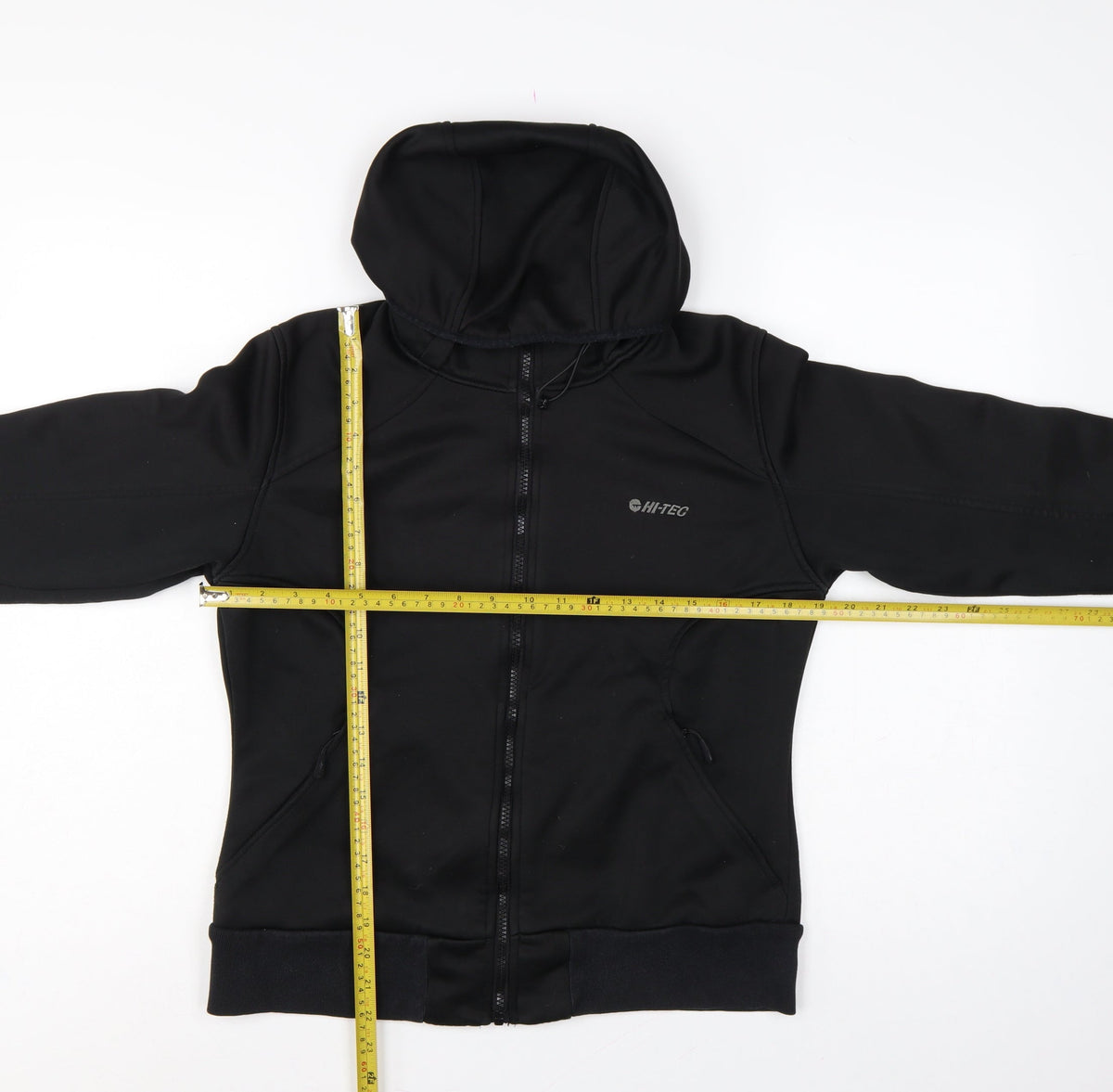 Hi-Tec Unisex Adults Black M Full Zip Hooded Softshell Hoodie