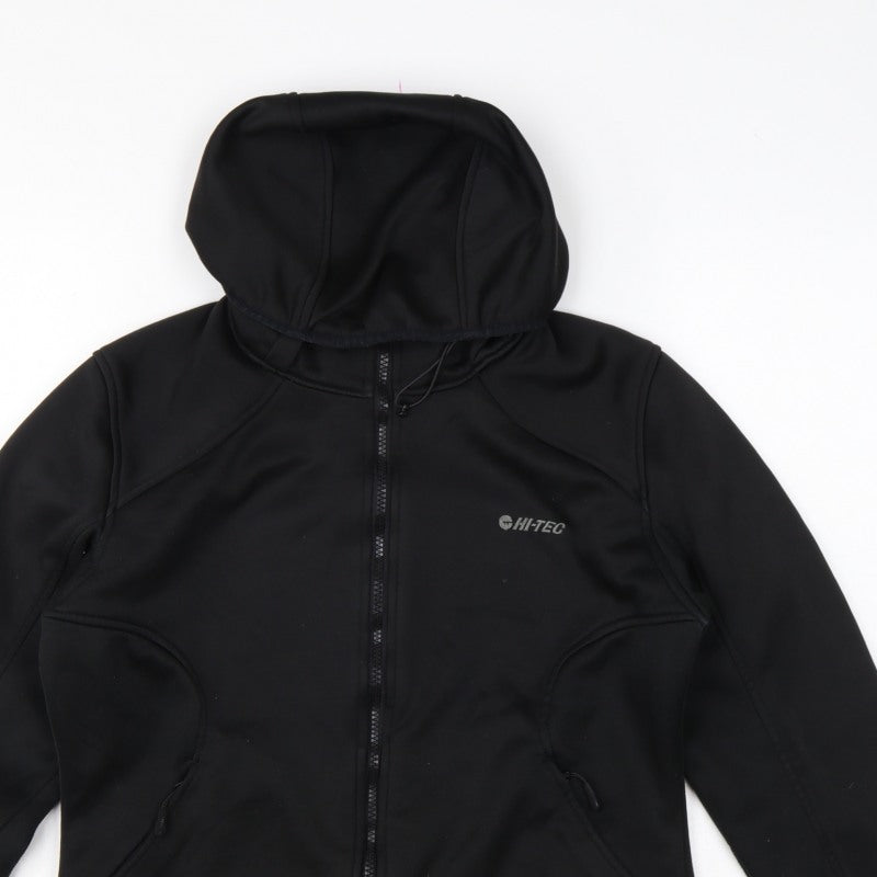 Hi-Tec Unisex Adults Black M Full Zip Hooded Softshell Hoodie