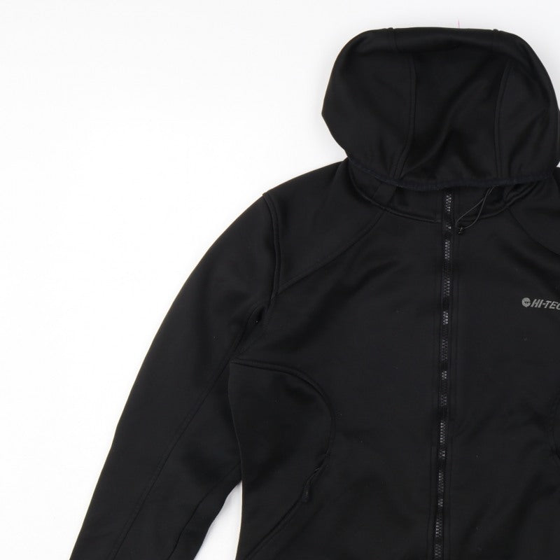 Hi-Tec Unisex Adults Black M Full Zip Hooded Softshell Hoodie