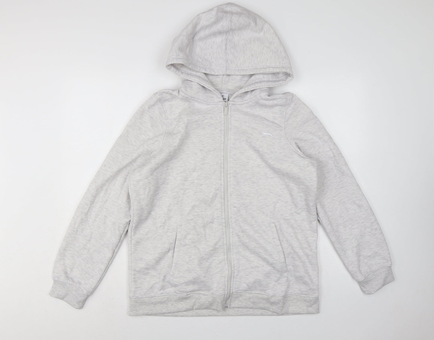 Slazenger Women’s Grey UK 16 Full Zip Hooded Fleece Hoodie