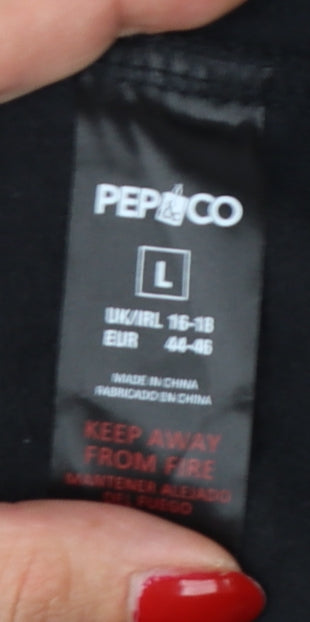 Disney Mickey Mouse Women's Black L Pullover Graphic Sweatshirt