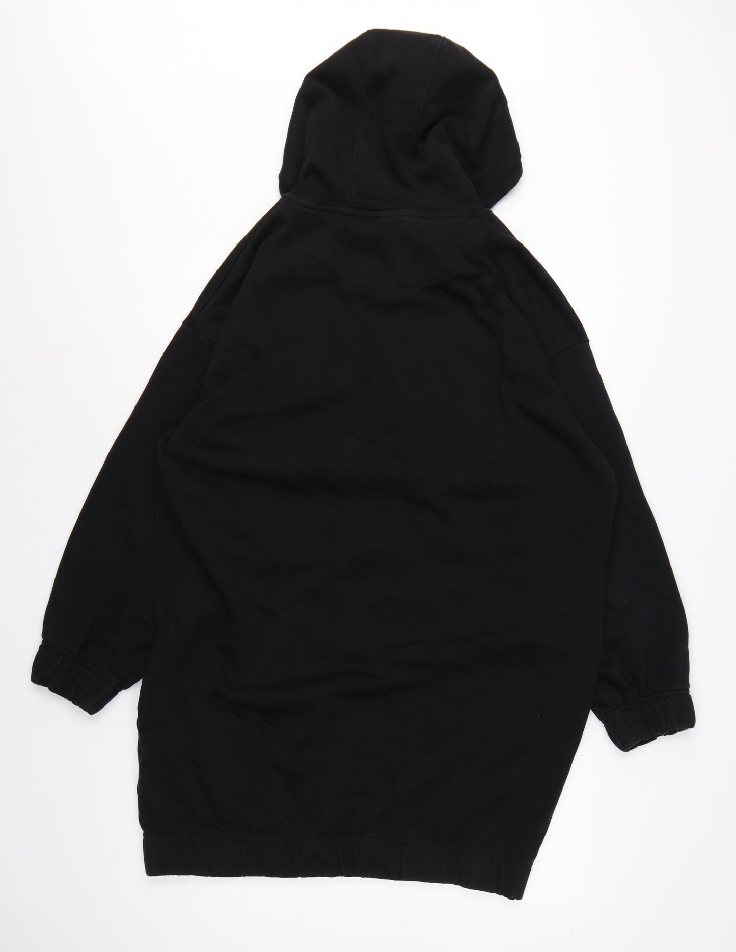 U.S. Polo Assn. Women Black M Hooded Jumper Dress Logo Pocket