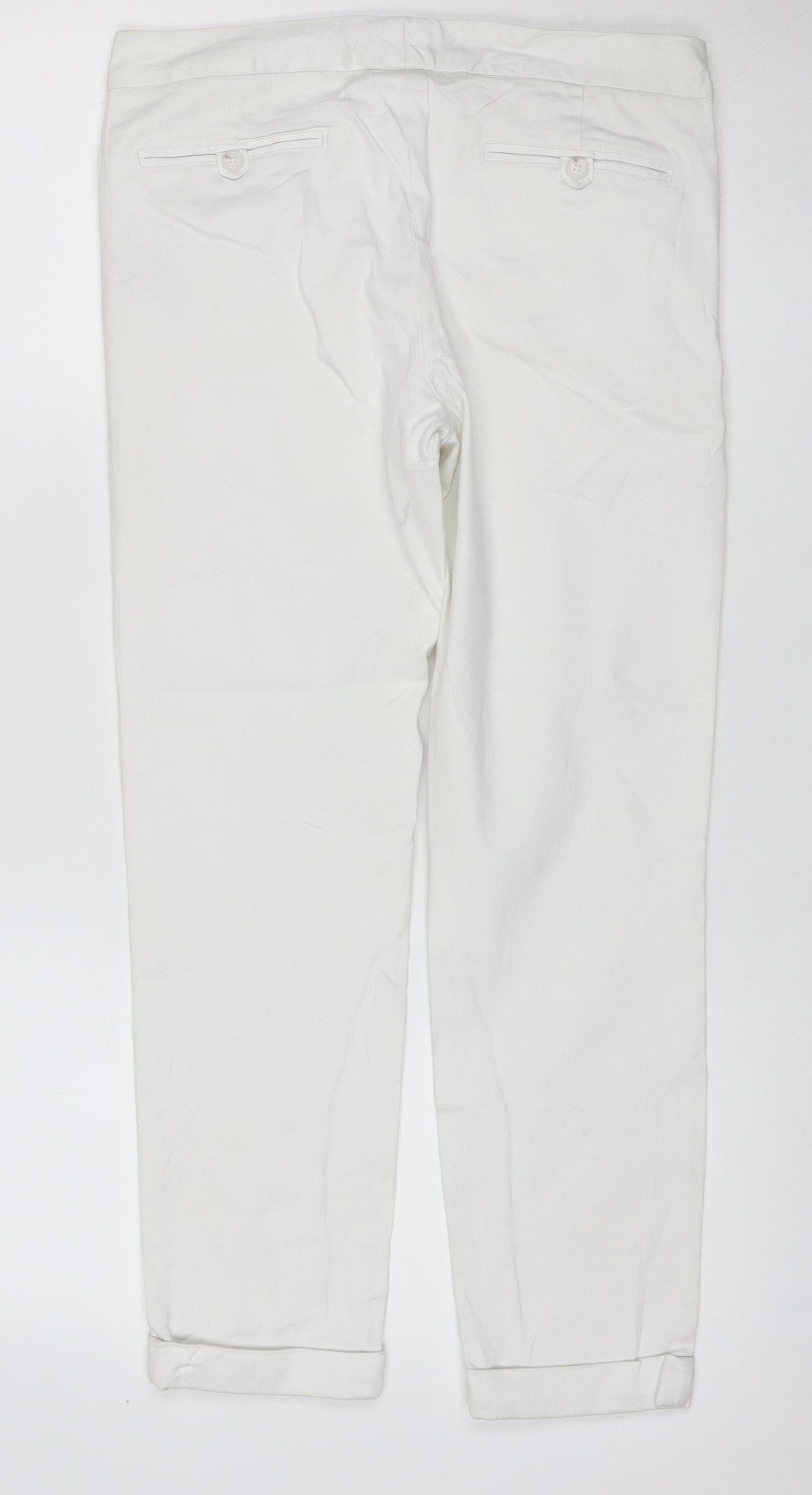 Ralph Lauren Sport Women’s White UK 6 Capri Straight Stretch Jeans