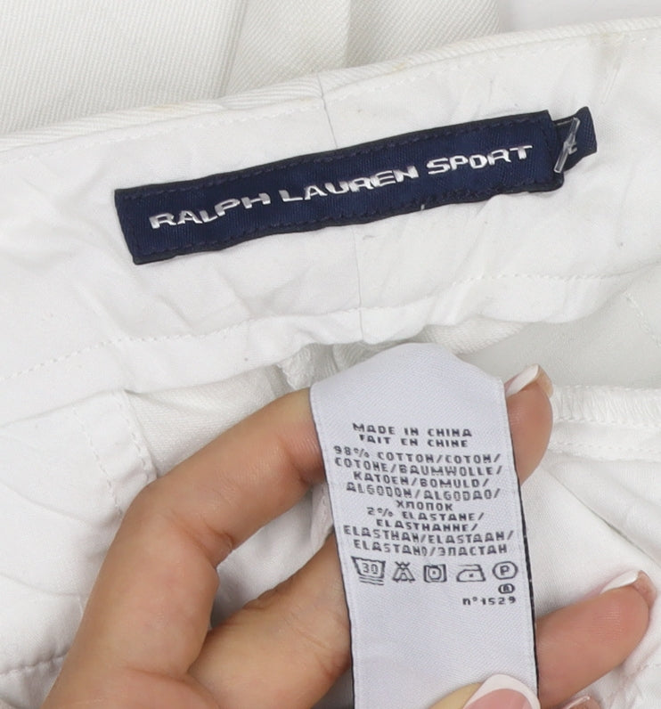 Ralph Lauren Sport Women’s White UK 6 Capri Straight Stretch Jeans