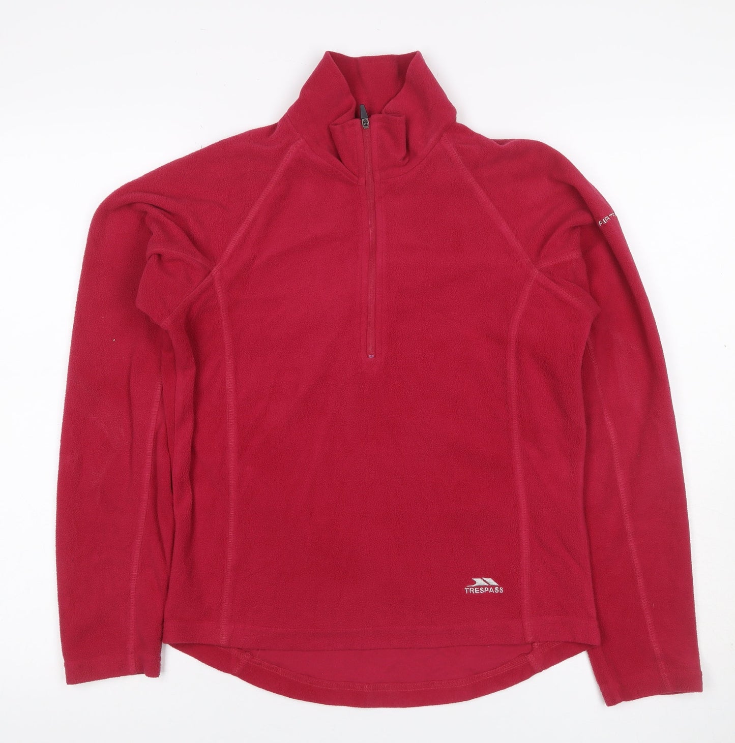Trespass Women’s Red Small Fleece 1/4 Zip Outdoor Sweatshirt