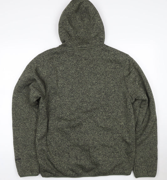 Trespass Men’s Green L Hooded Fleece Lined Full Zip Jacket