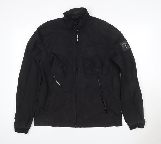 Marshall Artist Men's Black Size S Military Jacket Full Zip Pockets