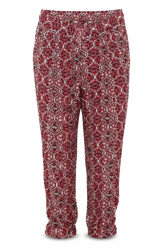 Marks and Spencer Womens Red UK 12 Viscose Harem Trousers
