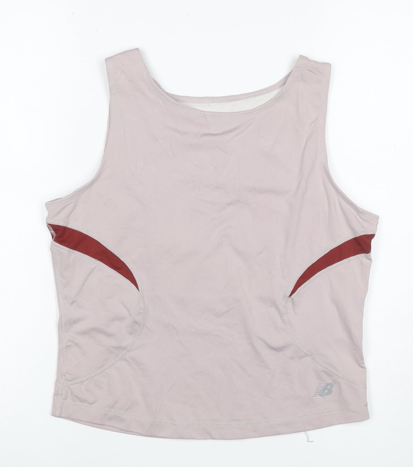 New Balance Women’s Pink Red L Athletic Built-In Bra Tank Top