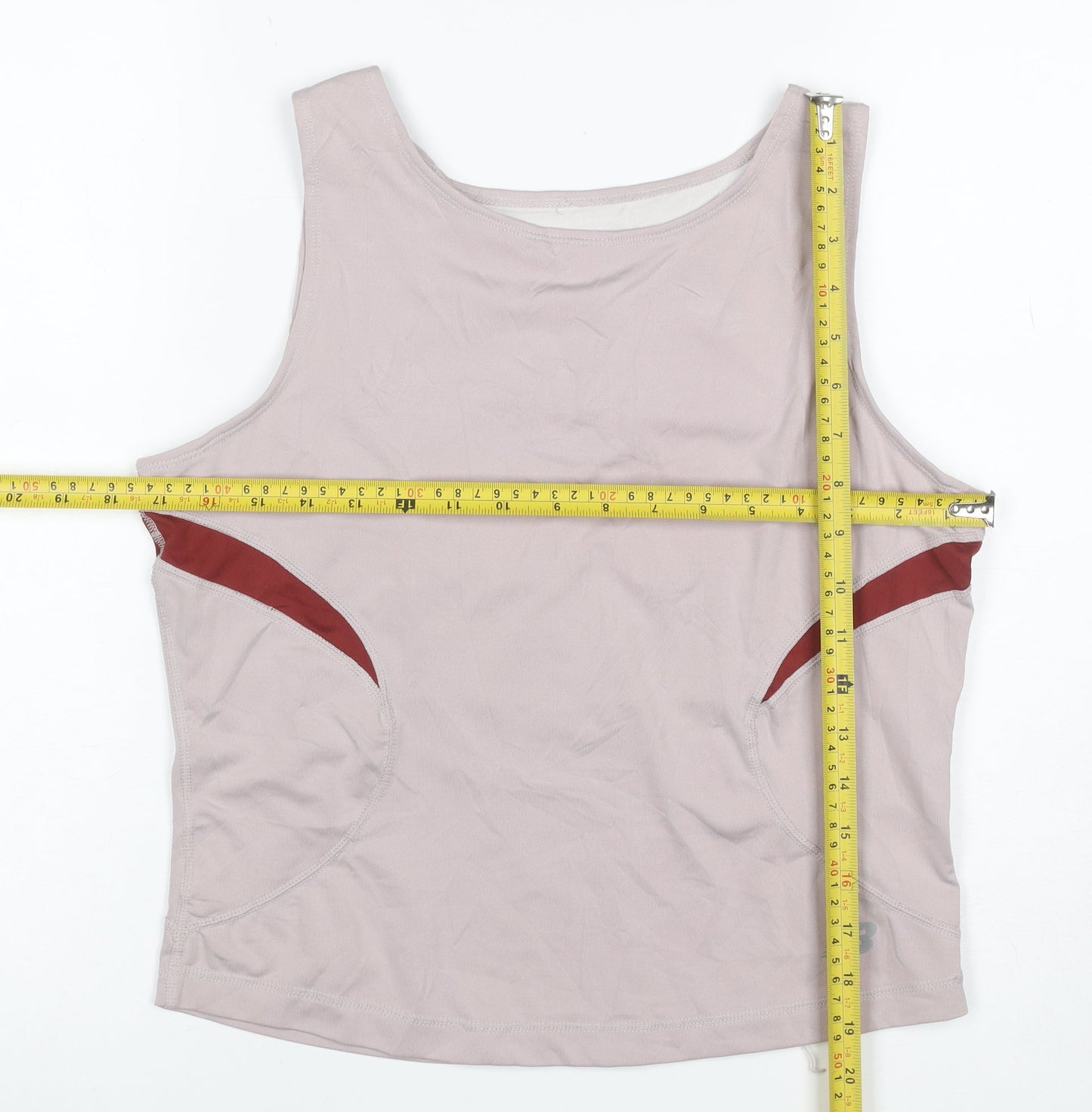 New Balance Women’s Pink Red L Athletic Built-In Bra Tank Top