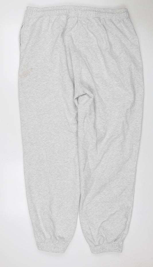 Topshop Women’s Grey UK 16 Jogger Sweatpants Drawstring Cotton Blend
