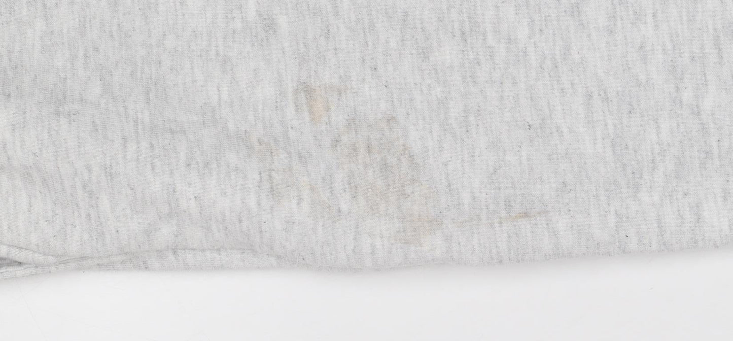 Topshop Women’s Grey UK 16 Jogger Sweatpants Drawstring Cotton Blend