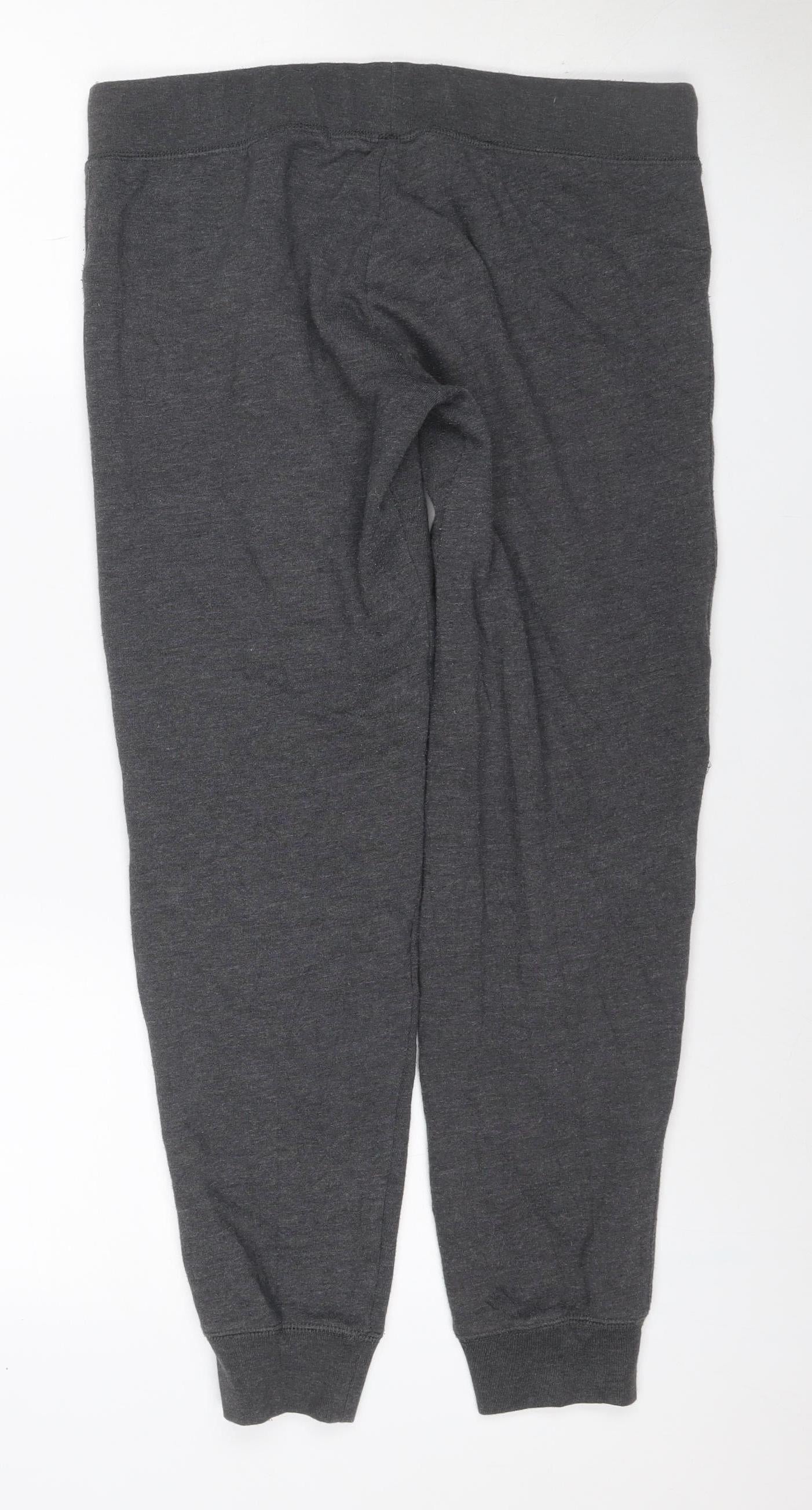 Aeropostale Women Grey M Jogger Sweatpants Logo Drawstring