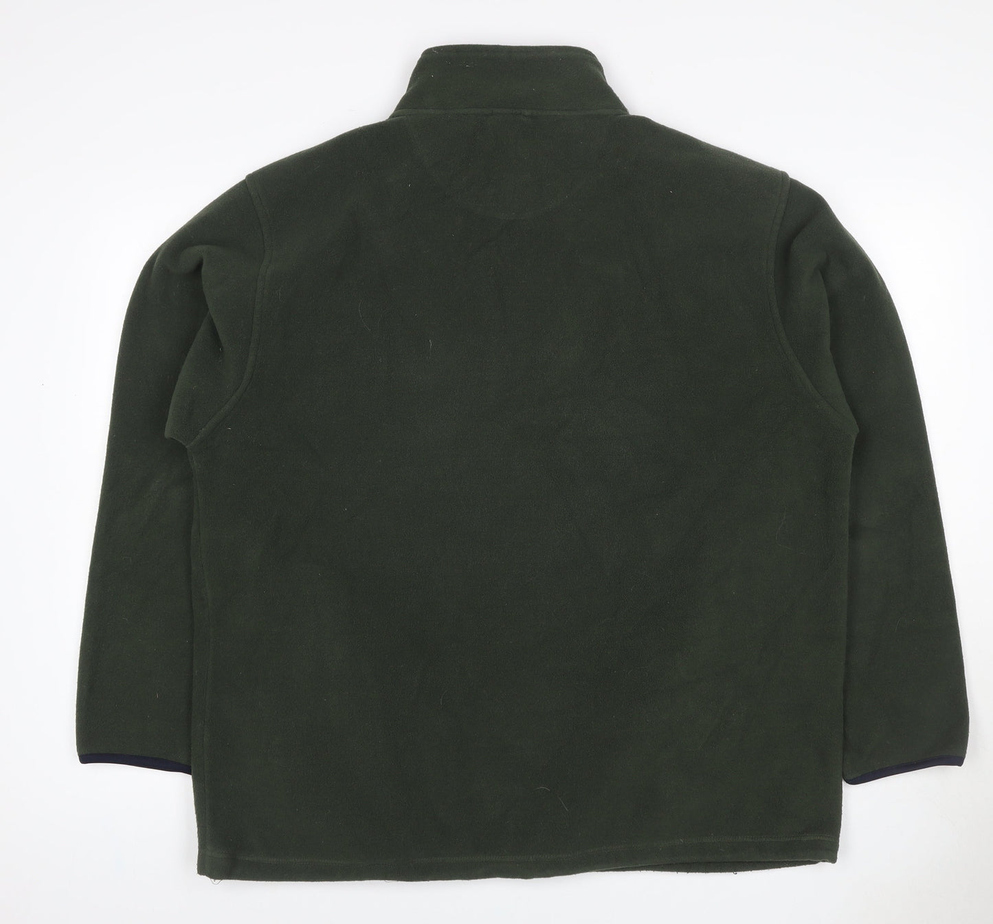 CS Active Performance Men’s Green L 1/4 Zip Fleece Pullover Sweatshirt