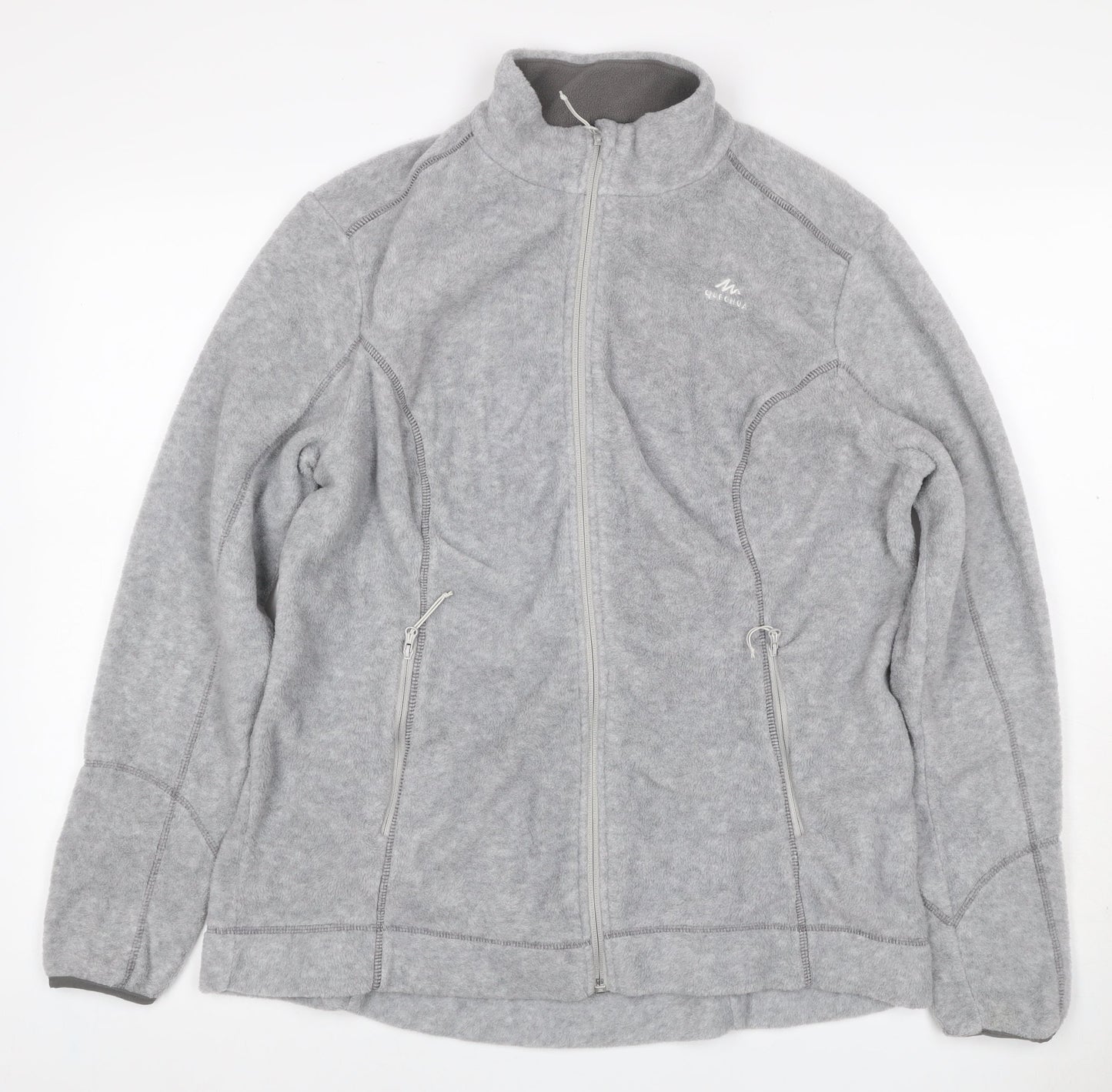 Quechua Women’s Grey 2XL Fleece Full Zip Outdoor Jacket