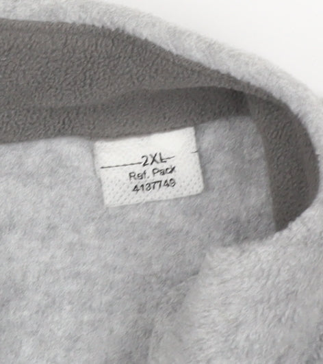 Quechua Women’s Grey 2XL Fleece Full Zip Outdoor Jacket