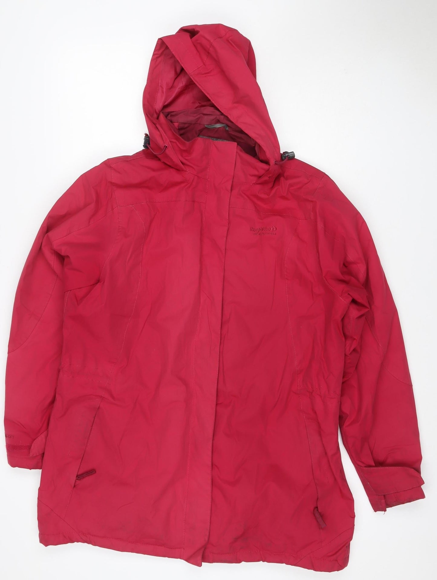 Regatta Women Red UK 14 Hydrafort Waterproof Hooded Rain Jacket