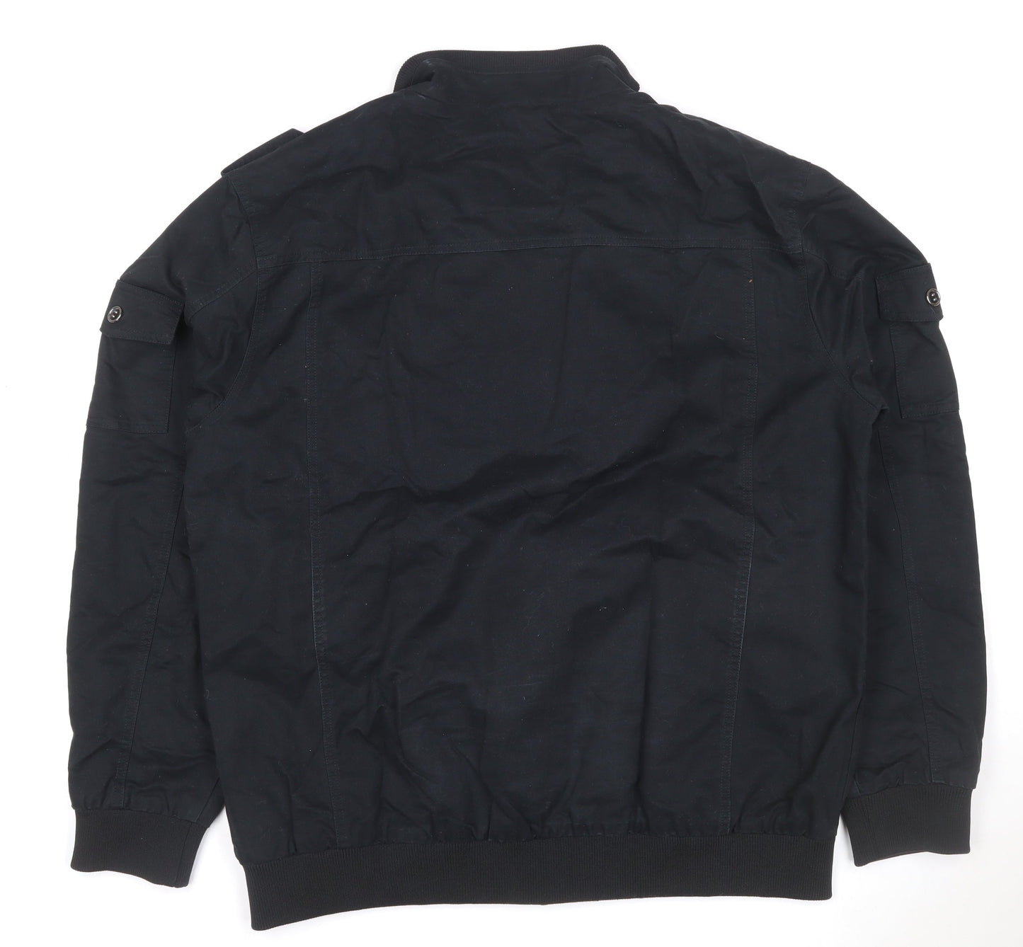 Outdoor Jacket Men's Black 2XL Military Cotton Utility Jacket