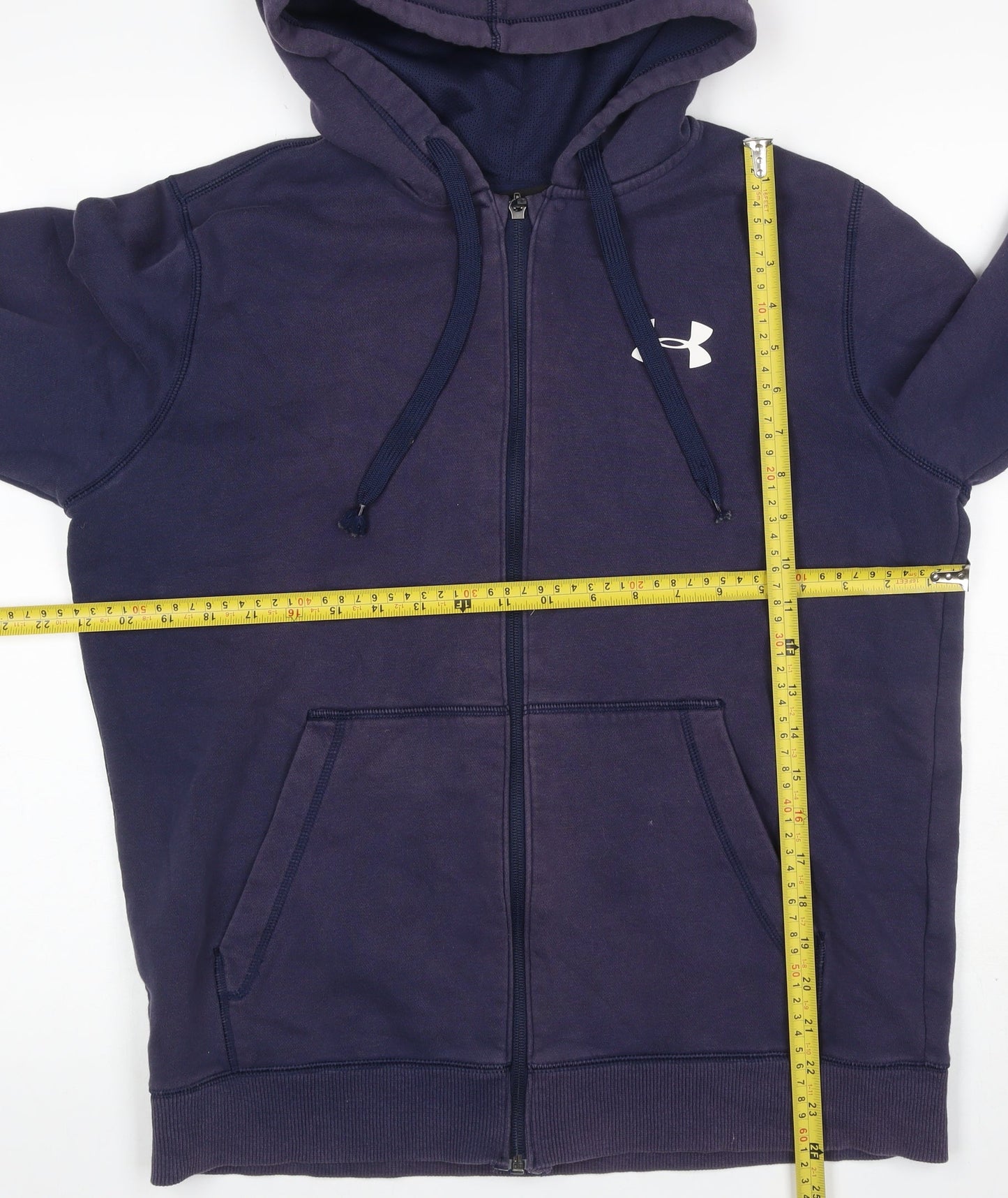 Under Armour Men’s Blue M Full Zip Hooded Fleece Sports Hoodie