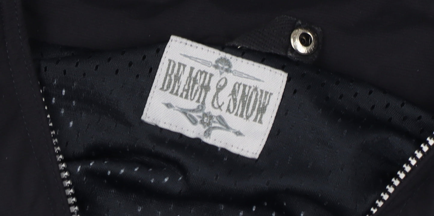 Beach & Snow Men's Black XS Hooded Ski Jacket Zip Pockets