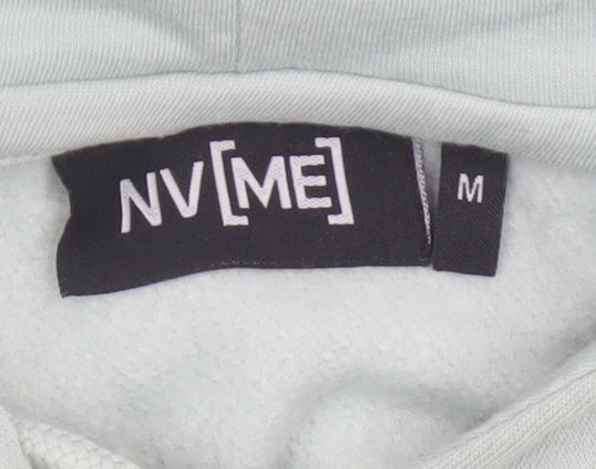 NVME Women’s Mint Green Cropped Oversized Pullover Hoodie Size M