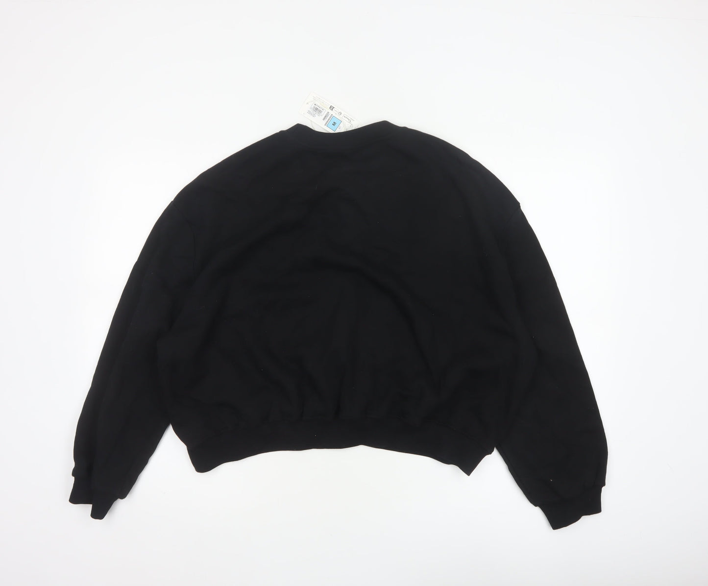 Marks & Spencer Women’s Black M Pullover Sweatshirt Beaded Floral NWT
