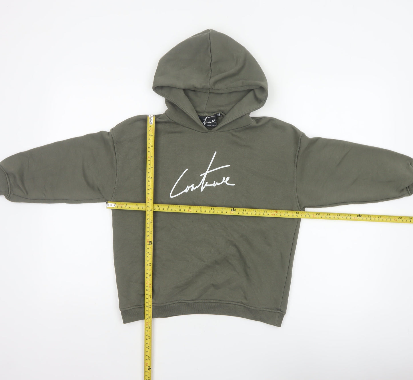 The Couture Club Boys Green Logo Pullover Hoodie 7-8 Years