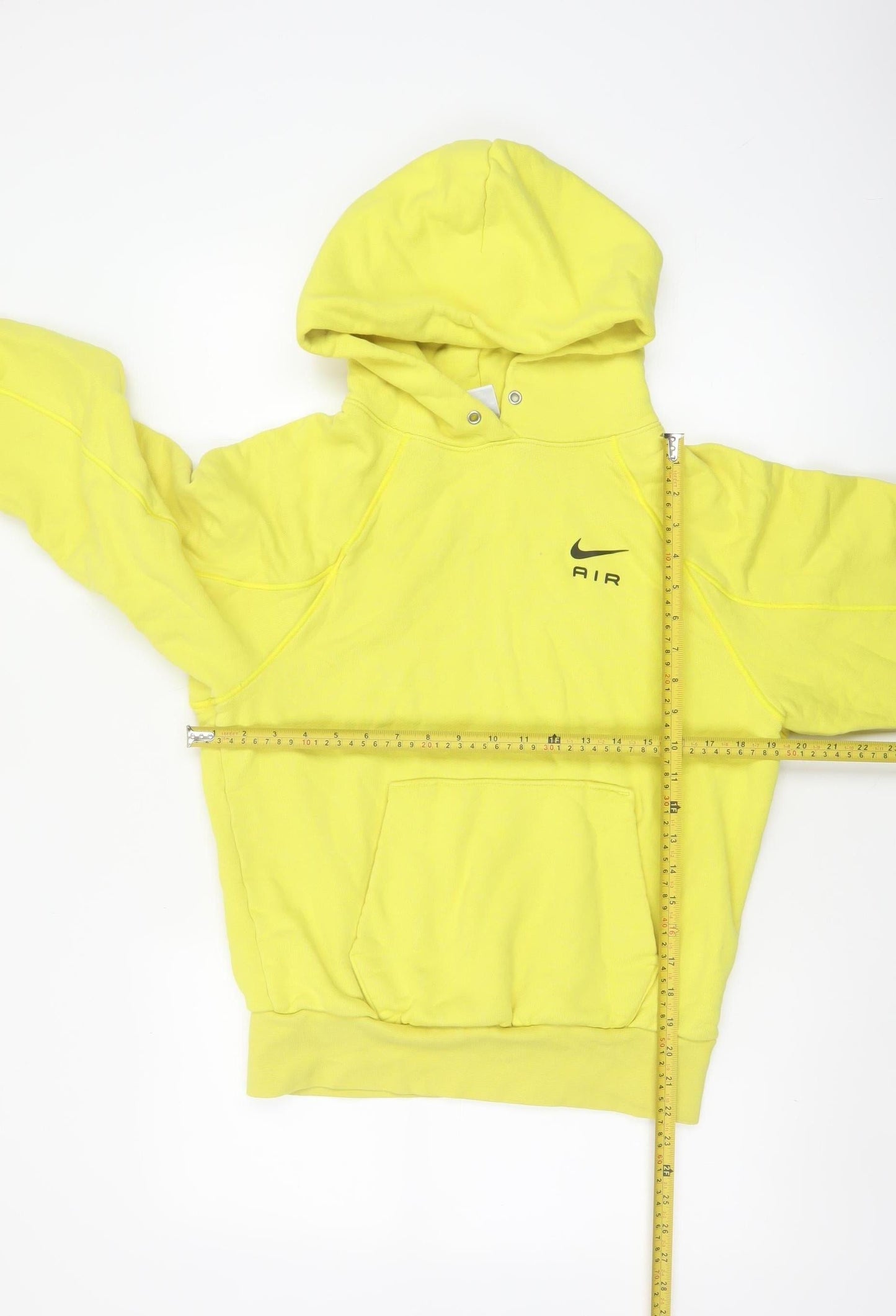Nike Air Women’s Yellow XS Pullover Hoodie Logo Pocket