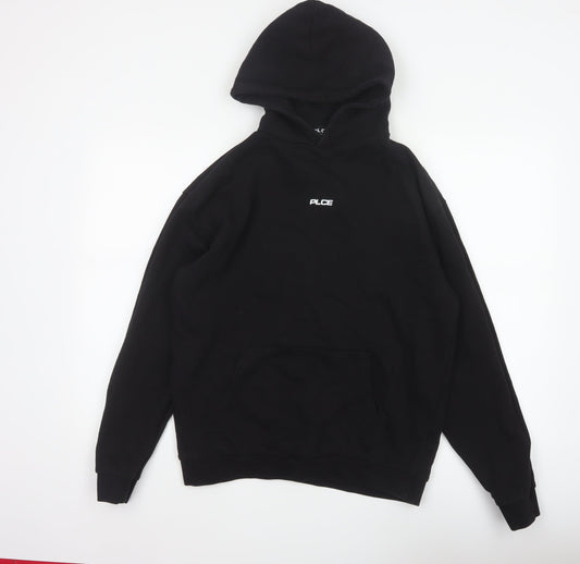 883 Police Women Black M Pullover Hoodie Logo Cotton