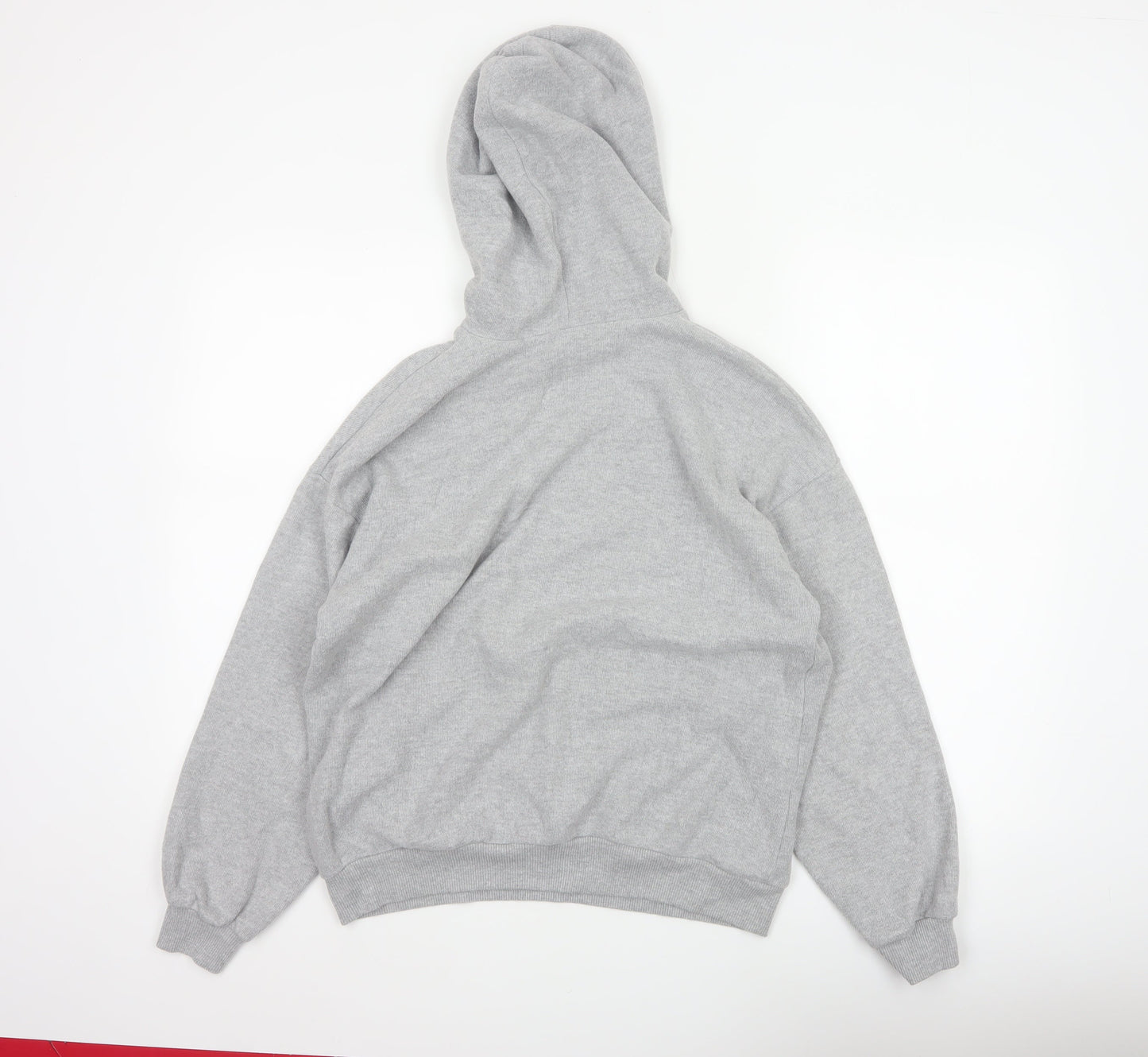Pull&Bear Men’s Grey M Pullover Hoodie Drawstring Pockets