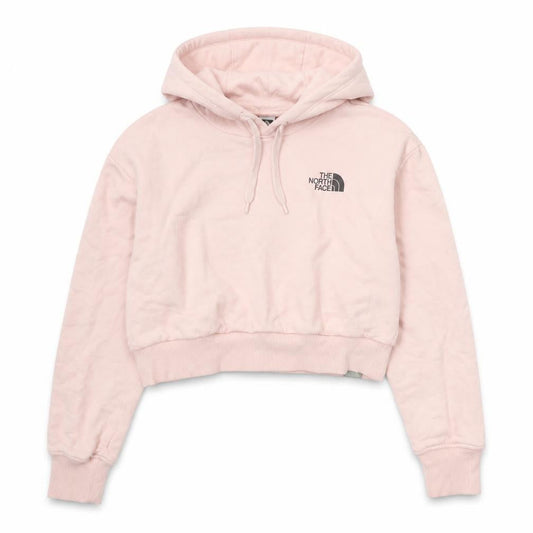 The North Face Women’s Pink S Pullover Hoodie Cropped Logo Sweatshirt