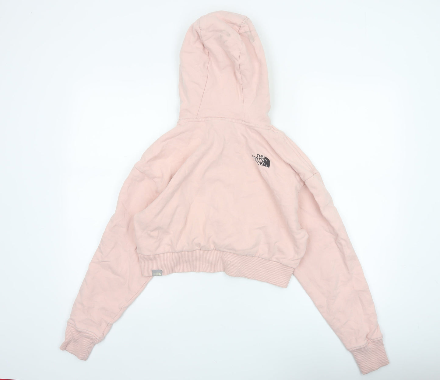 The North Face Women’s Pink S Pullover Hoodie Cropped Logo Sweatshirt