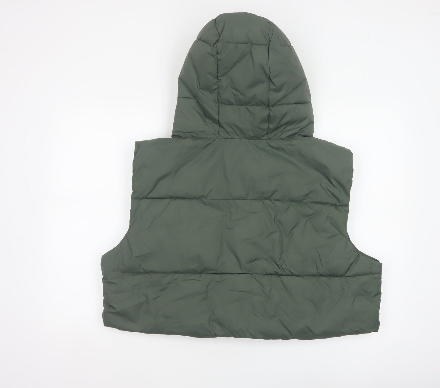 ASOS 4505 Women’s Green UK 12 Hooded Quilted Puffer Gilet Waistcoat