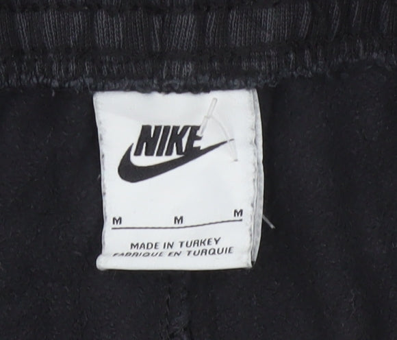 Nike Men’s Black M Fleece Jogger Sweatpants Logo Cuffed