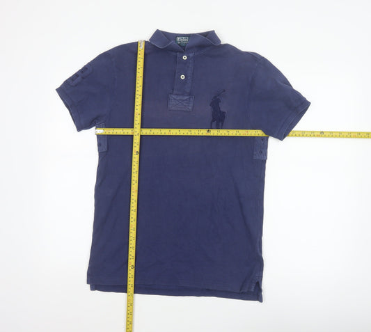 Polo Ralph Lauren Men's Blue S Big Pony No.3 Cotton Polo Shirt