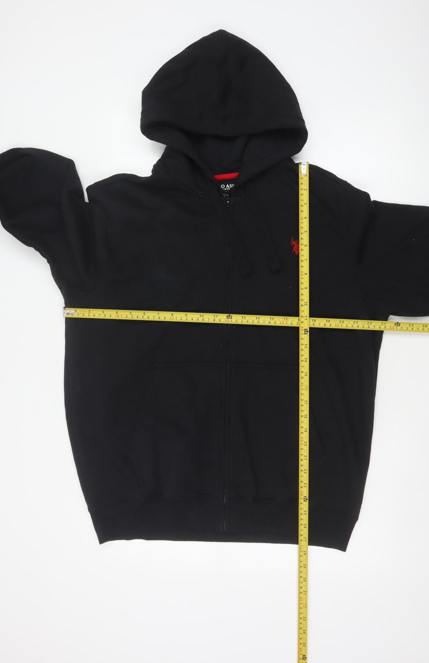 U.S. Polo Assn. Men’s Black L Full Zip Logo Hoodie