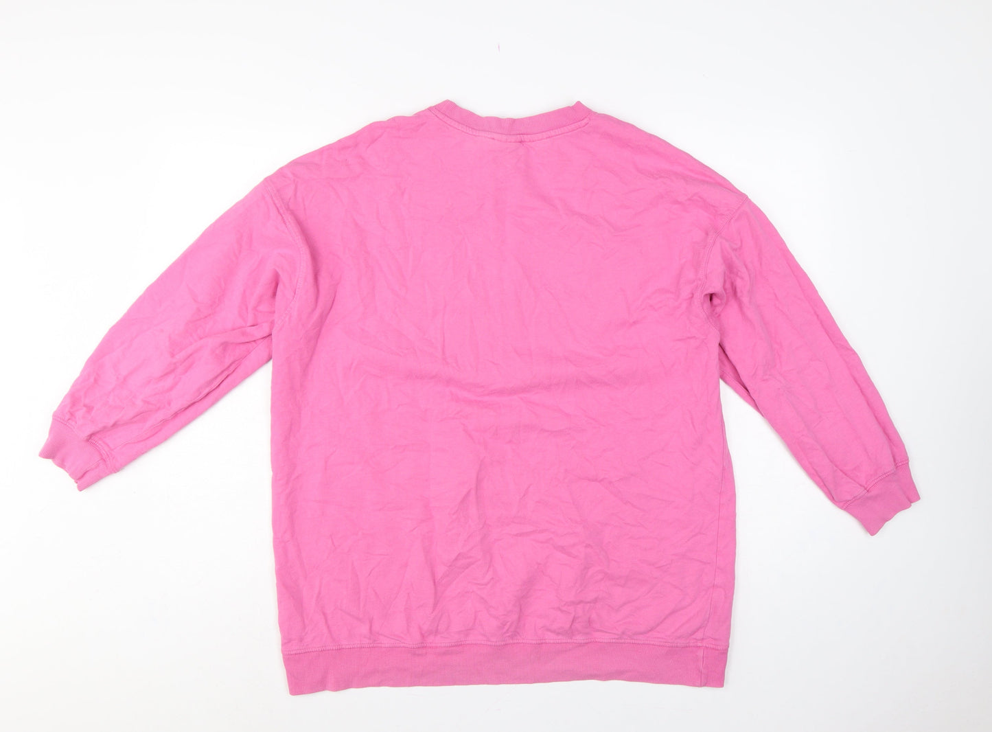 H&M Women’s Pink M Snoopy Woodstock Cartoon Long Sleeve Sweatshirt