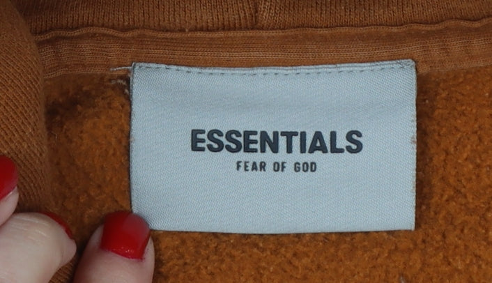 Essentials Fear of God Women’s Brown XS Oversized Pullover Hoodie