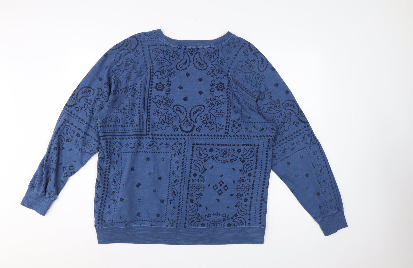 Marks & Spencer Women’s Blue UK 16 Paisley Pullover Sweatshirt