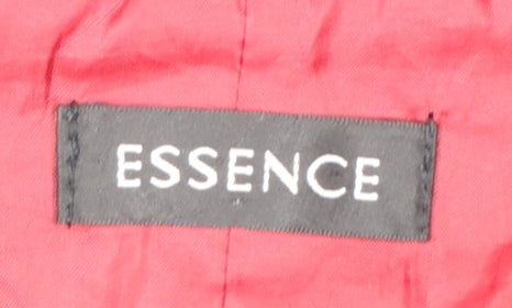 Essence Evans Women's Black UK 22 Mid-Length Button Overcoat Lined