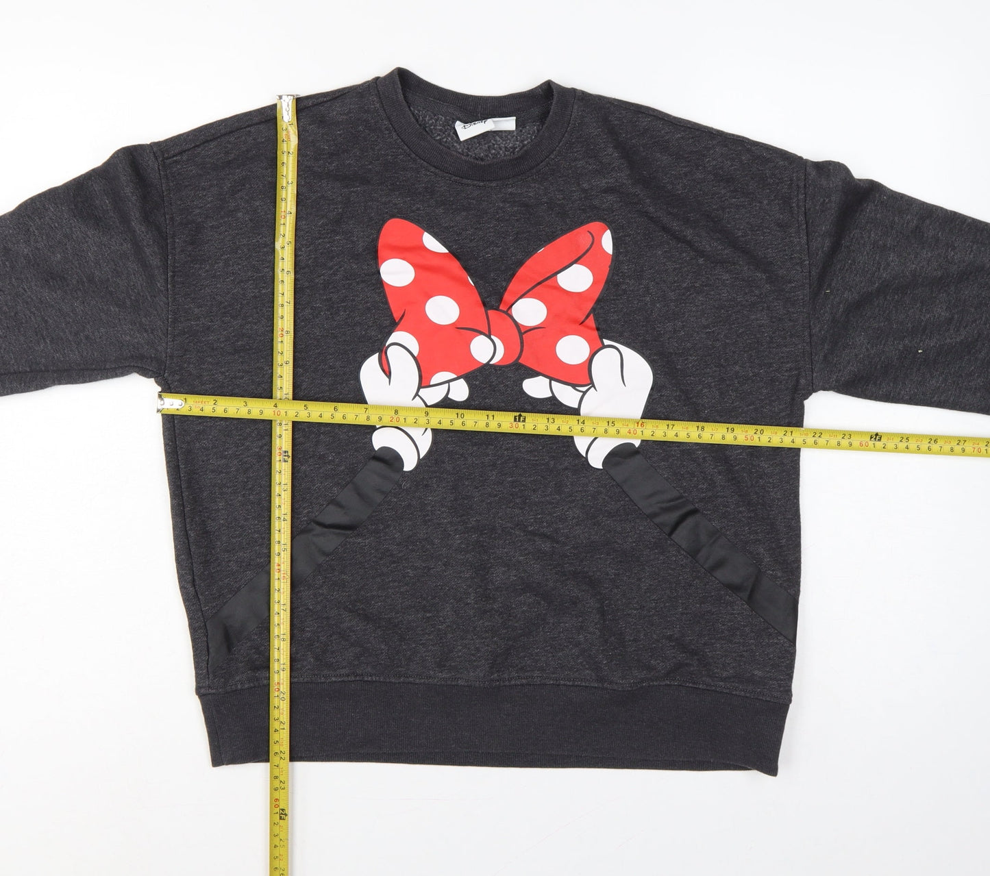 Disney Women’s Grey Minnie Mouse Bow Graphic Sweatshirt S UK 10/12