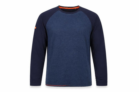 Superdry Men’s Blue XL Orange Label Raglan Long Sleeve T-Shirt