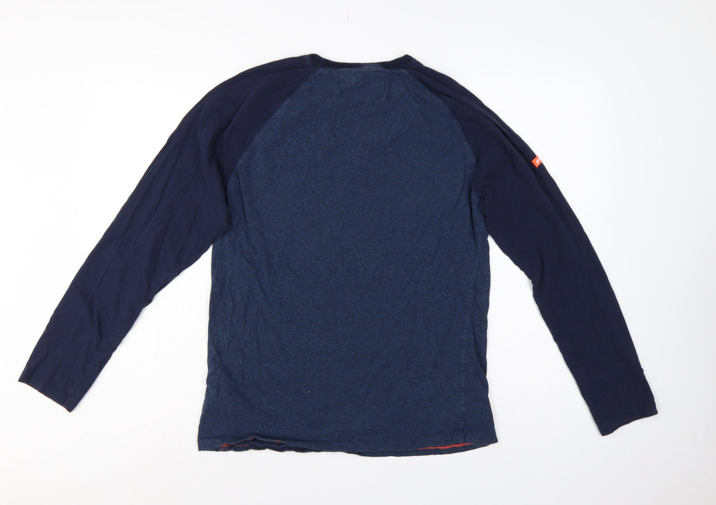 Superdry Men’s Blue XL Orange Label Raglan Long Sleeve T-Shirt