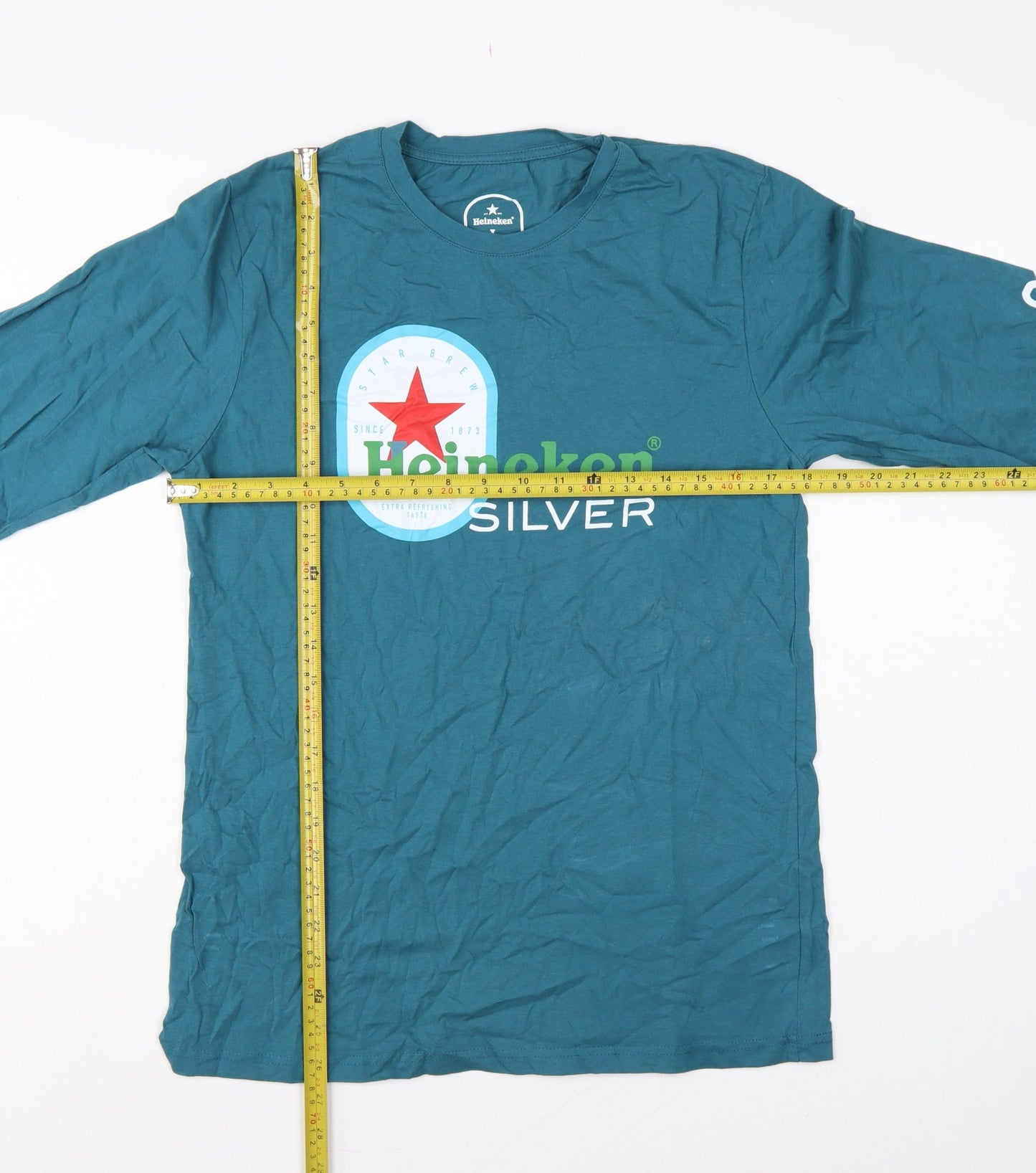 Heineken Men Blue L Long Sleeve Graphic Logo Pyjama Top