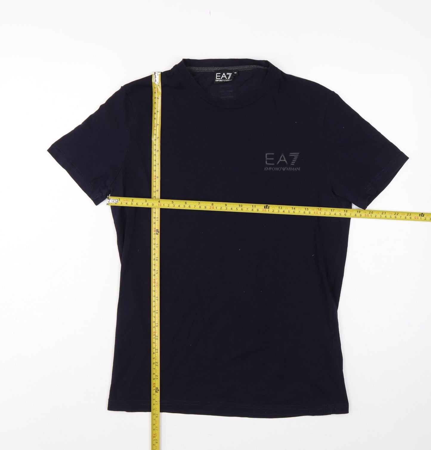 EA7 Emporio Armani Men’s Black S Slim Fit Logo Crew Neck T-Shirt