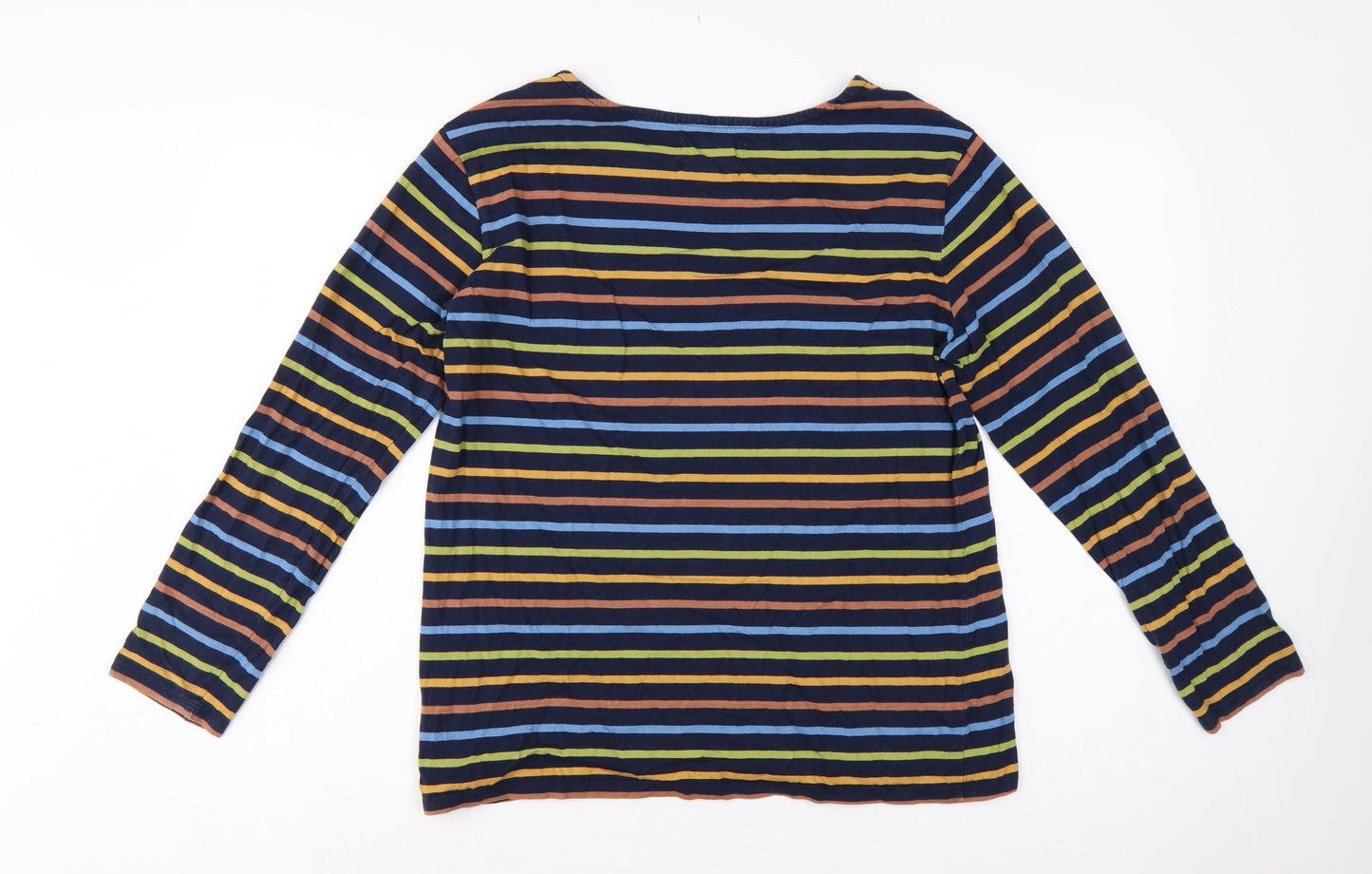 Seasalt Cornwall Women’s Multicoloured Stripe Jersey Sailor Top UK 16