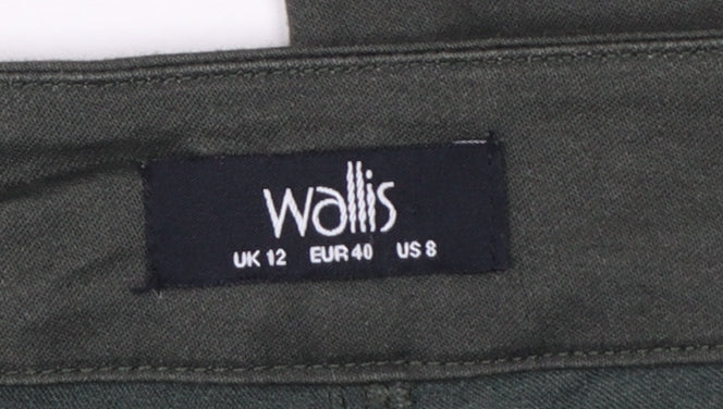 Wallis Women’s Black UK 12 Skinny Stretch Jegging Trousers Side Zip