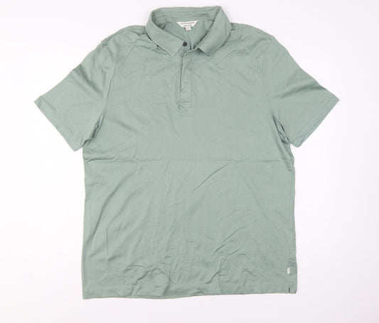 Autograph Men’s Green XL Supima Cotton Short Sleeve Polo Shirt