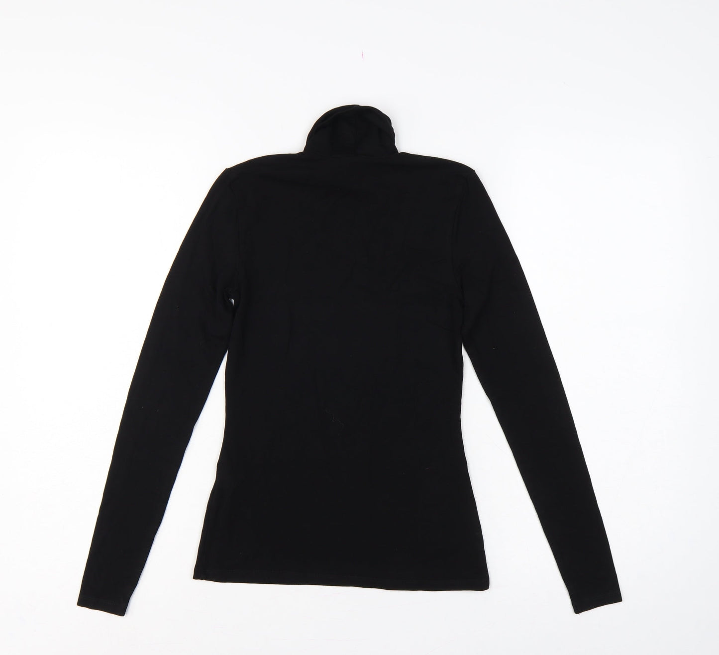 Lipsy Women’s Black UK 6 Slim Stretch Jersey Roll Neck Long Sleeve Top